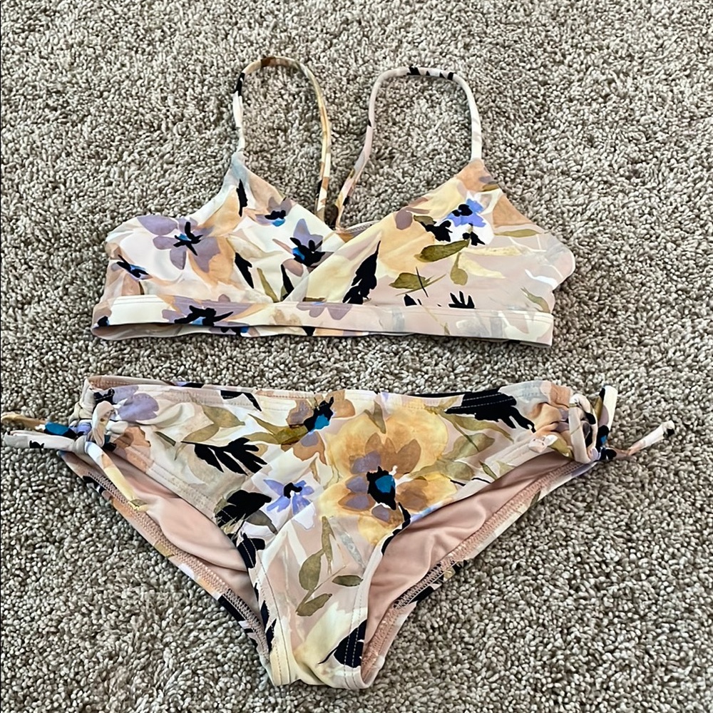 O'Neill Floral Bikini Set in Soft Pastels